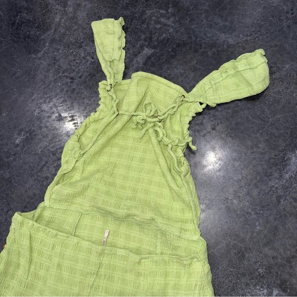NWT Free People Beyond Chic Mini Dress Misty Path Green Endless Summer - Picture 8 of 8